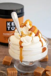 Keto Salted Caramel Whipped Cream - Perfect Keto