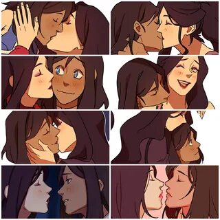 a compilation of all the korrasami kisses/almost kisses that