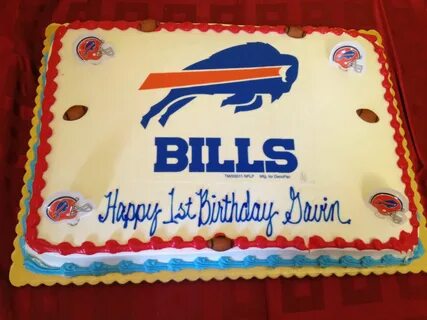 Wegman's makes a nice #BuffaloBills cake. Tastes good and a 