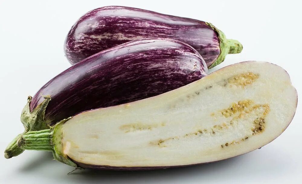"The Graffiti Eggplant, aka Sicilian Eggplant and Zebra Eggplant, have...