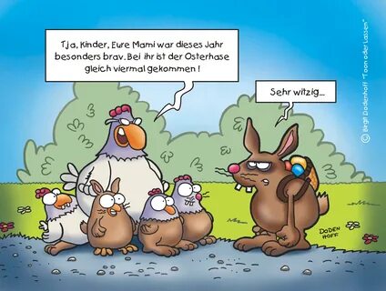Cartoon Frohe Ostern!