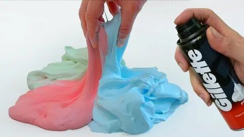 How to make Fluffy Slime with Foam, No Borax - YouTube