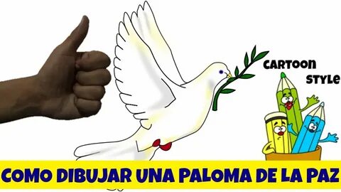 Como Dibujar una Paloma de la Paz - How to Draw a Dove of Pe