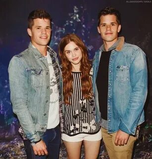Charlie Carver, Max Carver and Holland Roden