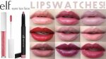 ELF Ex-tra Lip Gloss & Matte Lip Color Lip Swatches - YouTub