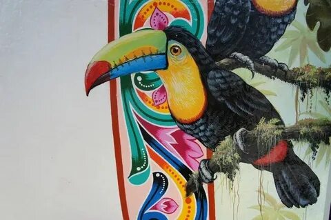 Madhubani art, Costa rica toucan, Painting