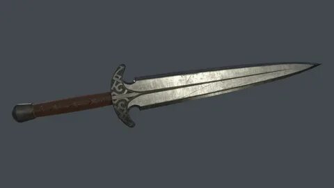 ArtStation - Skyrim Steel Dagger