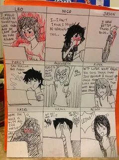 Percy Jackson characters reactions. Annabeth and Frank are t