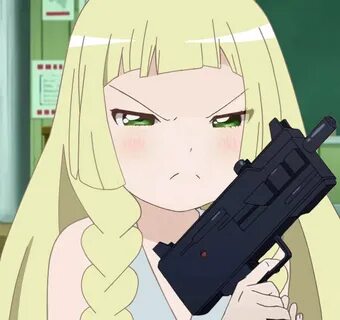 Lillie with a gun Pokémon Sun and Moon Know Your Meme