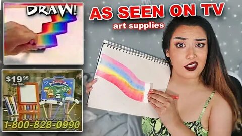 I Tried Weird Infomercial Art Supplies From My Childhood *20