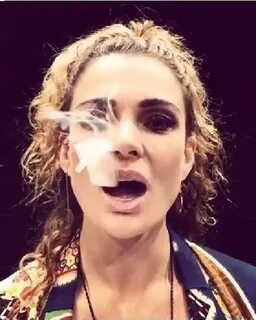 Danielle Cormack Smoking Weed Blank Template - Imgflip