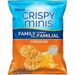 Quaker Crispy Minis Rice Chip Cheddar Family Size Walmart Ca