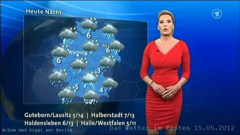Claudia Kleinert 15.05.2012 Weather forecaster in the bright
