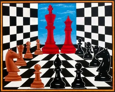 Композиция с шахматами 9 - Изобразительное искусство - Масло