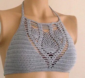 Crochet Halter Top Pattern, Halter Top Pattern, Bikini Top P