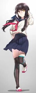 Safebooru - 1girl absurdres black hair commentary request gi