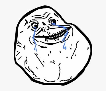 Crying Meme Png 3 - Troll Face Forever Alone Transparent PNG
