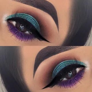 Love this colour combination of teal and purple ------------