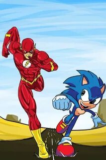 Flash Vs Sonic Flash vs, Sonic, Dc comics wallpaper
