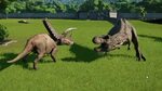 Pentaceratops VS 2 Acrocanthosaurus, 2 T-Rex And 2 Spinosaur