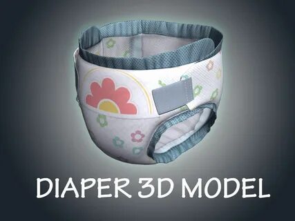 Cool Baby Diaper 3d Model Free Download