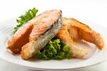 Two Smoked Salmon with lettuce HD wallpaper Wallpaper Flare