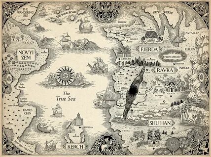 Map for Leigh Bardugo's "King of Scars" Behance