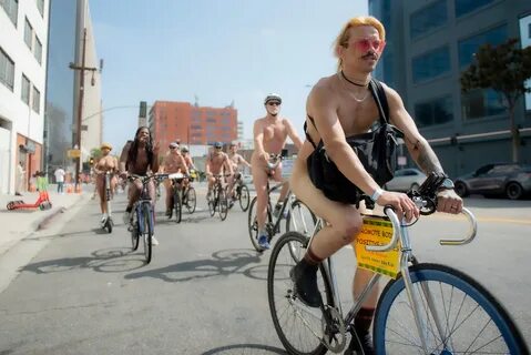 Take a look at photos of the World Naked Bike Ride’s 2021 ba