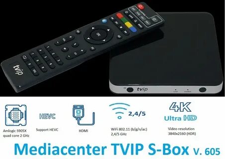 Оригинальный телевизор IP605 4K HD Linux TV Box 8G S905X чет