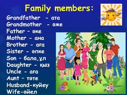 Презентация Family( 5 класс) доклад, проект