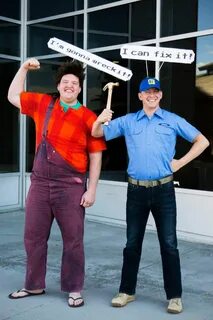 Wreck it Ralph and Fix It Felix cosplays Wreck it ralph cost