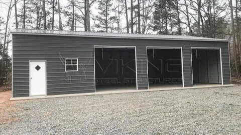 30x60x12 Three Car Metal Garage