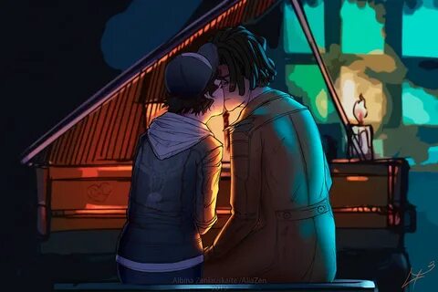 Their first kiss Clem x Louis by AliaZen (с изображениями) Х