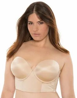 Strapless long line bra Longline bra, Plus size bra, Bra