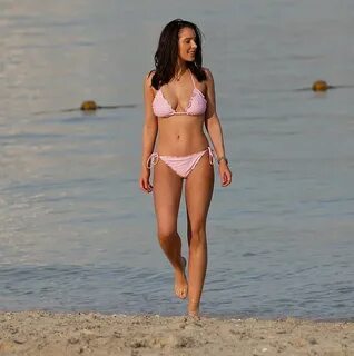 Helen Flanagan bares ample bust in skimpy bikini in Mallorca