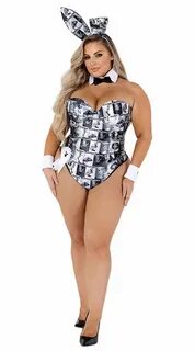 Plus Size Playboy Cover Girl Costume, Playboy Officially Lic