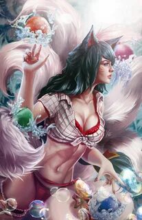 Pool party Ahri by Chewiebaka on @DeviantArt Ahri league, Le