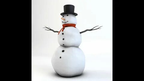 Snowman 3D model from CGTrader.com - YouTube