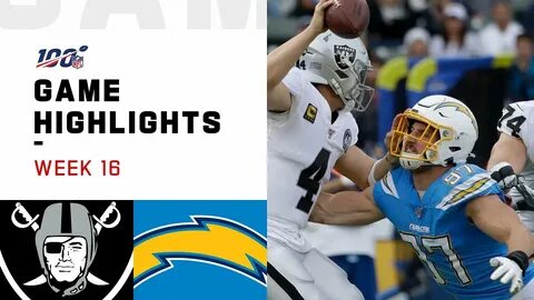 Raiders vs. Chargers Week 16 Highlights NFL 2019 - YouTube