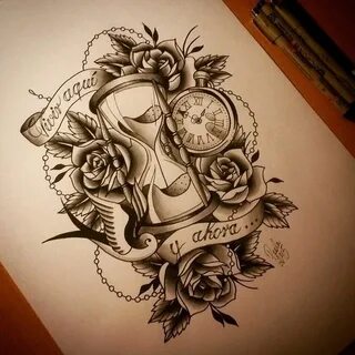 Pin by Mohamed Maeyn on Art Hourglass tattoo, Tattoo sleeve 