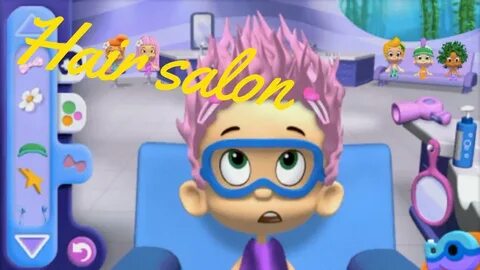 Bubble Guppies game in Good Hair Day Hari salon learning gam