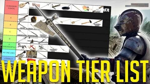 The ULTIMATE Mordhau Tier List - Weapons in Mordhau Ranked -