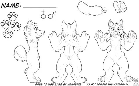 Canine reference sheet base V3 FREE TO USE by krapette on De