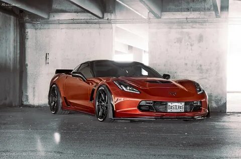 Orange Chevy Corvette Z06 Shod in Exclusive Bespoke Rims Wra