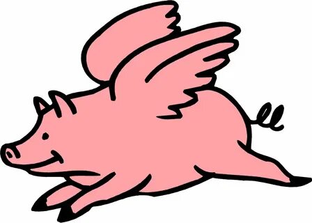 Cartoon Flying Pigs - ClipArt Best Flying pig, Pig clipart, 