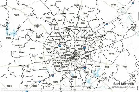 Area Zip Codes In San Antonio