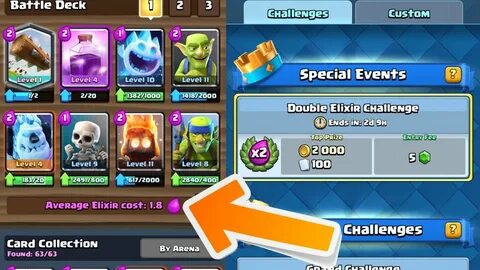 CHEAPEST 1.8 ELIXIR DECK IN DOUBLE ELIXIR CHALLENGE IN Clash