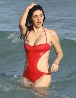 Brittny Gastineau - swimsuit candids at the beach while on h