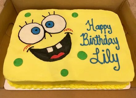 Spongebob Sheet Cake Birthday sheet cakes, Spongebob cake, S