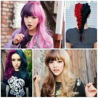 Halbe und halbe Haarfarbe Ideen - Trend Haar Modelle Hair co